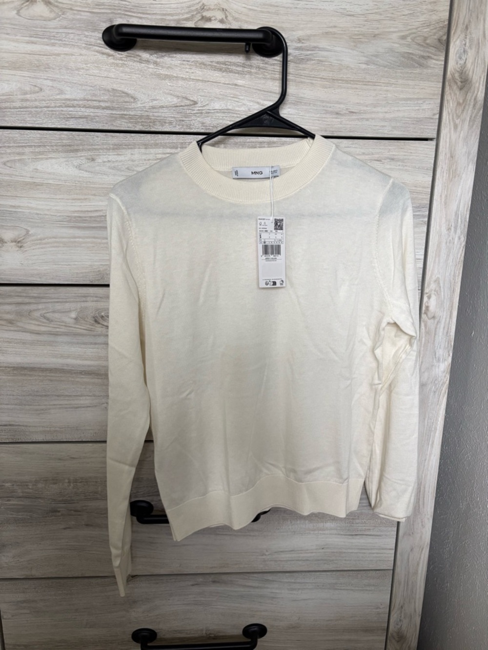 Mango Women’s Ivory Crewneck Sweater